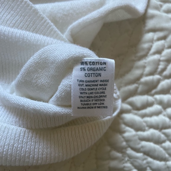 90’s Y2K Nordstrom Square Neck White Short Sleeve Blouse White Medium - Picture 5 of 5